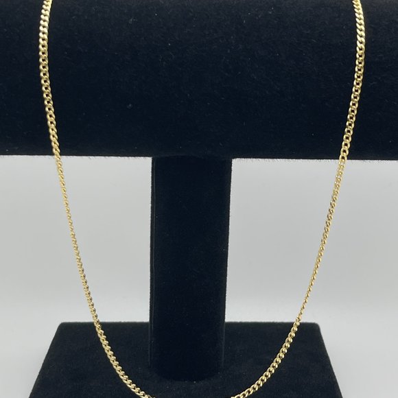 22 inch,14K Gold Curb Cuban Chain Necklace - Picture 13 of 17